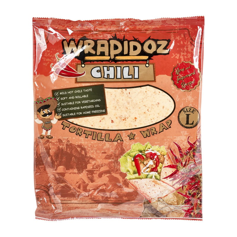Wraps - chili -  6 stuks