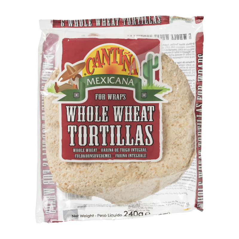 Cantina mexicana tortilla's volkoren - set van 6