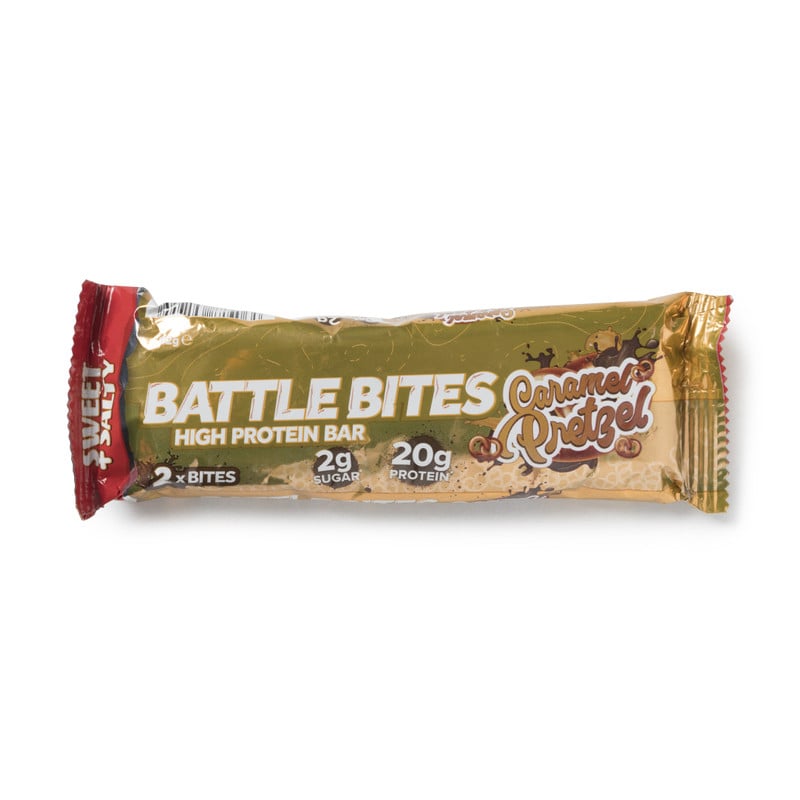 Battle bites - caramel pretzel - 62 gram 