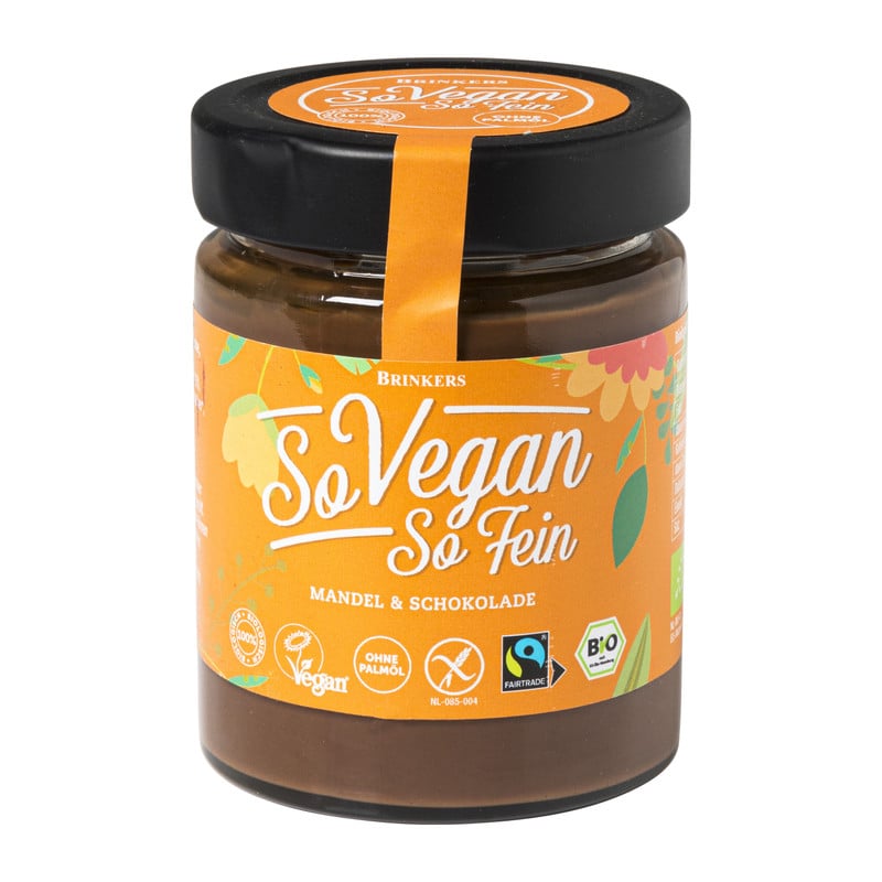 So Vegan So Fine amandel chocolade pasta - 270 g