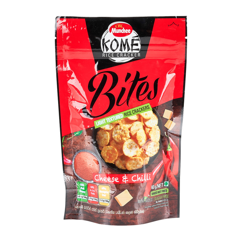 Rijstcrackers kaas en chili - 40 g