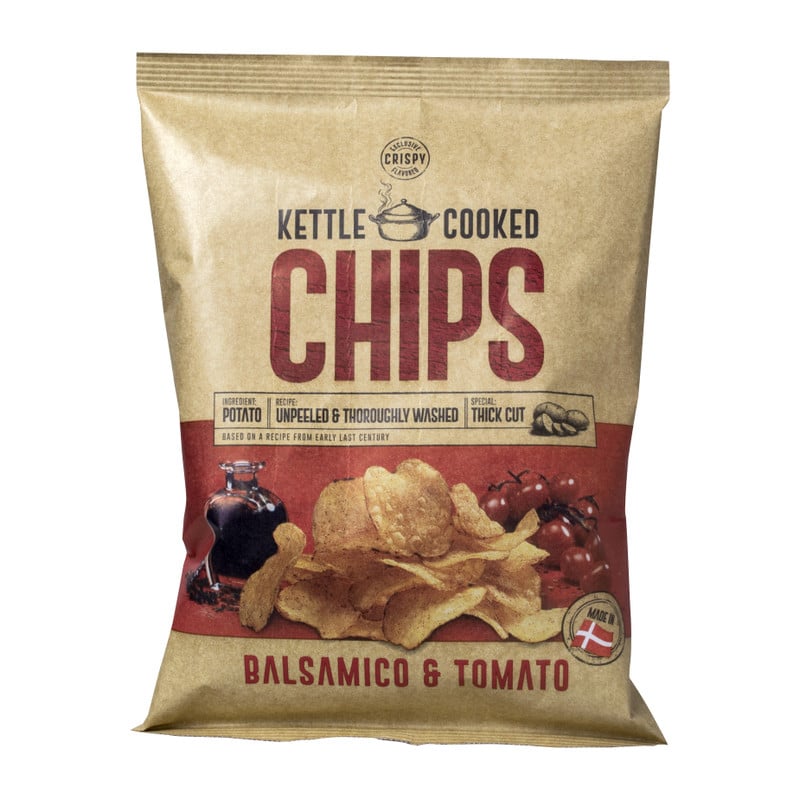 Kettle Cooked Chips - balsamico en tomaat - 150 gram