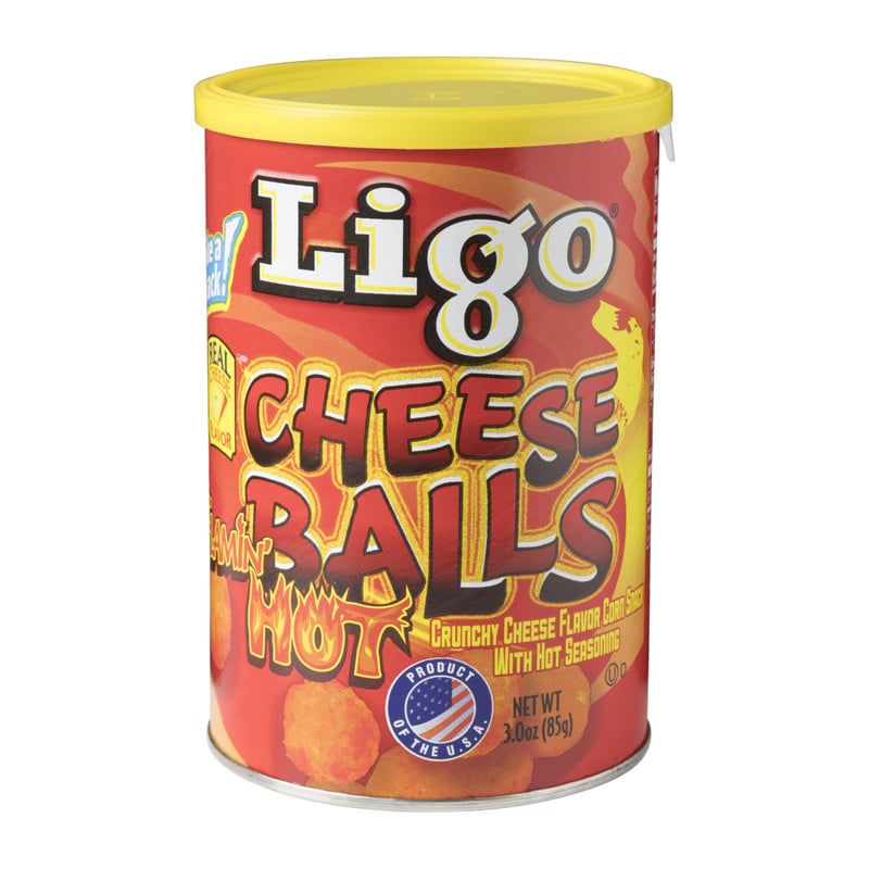 Ligo - Cheese Balls Hot - 85 gram 