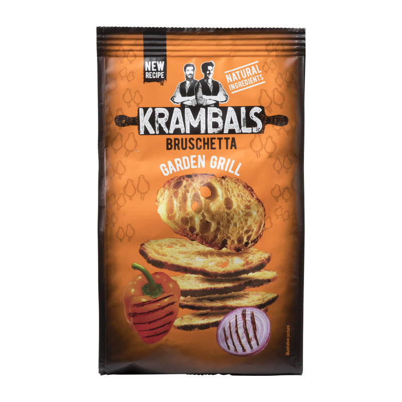 Krambals bruschetta - garden grill - 70 gram