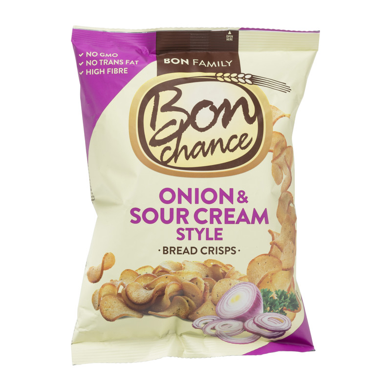 Bread crisps - onion & sour cream style - 120 gram
