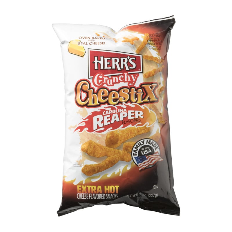 Herr's cruncy cheestix - carolina reaper - 227 g 