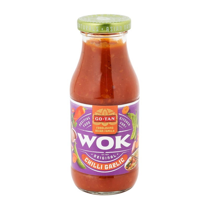Go-Tan woksaus - chili garlic - 240 ml 