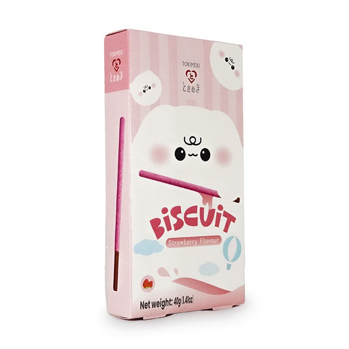 Biscuit stick - strawberry - 40 gram