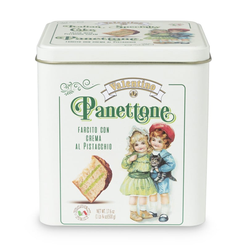Panettone pistache in blik - 500 gr