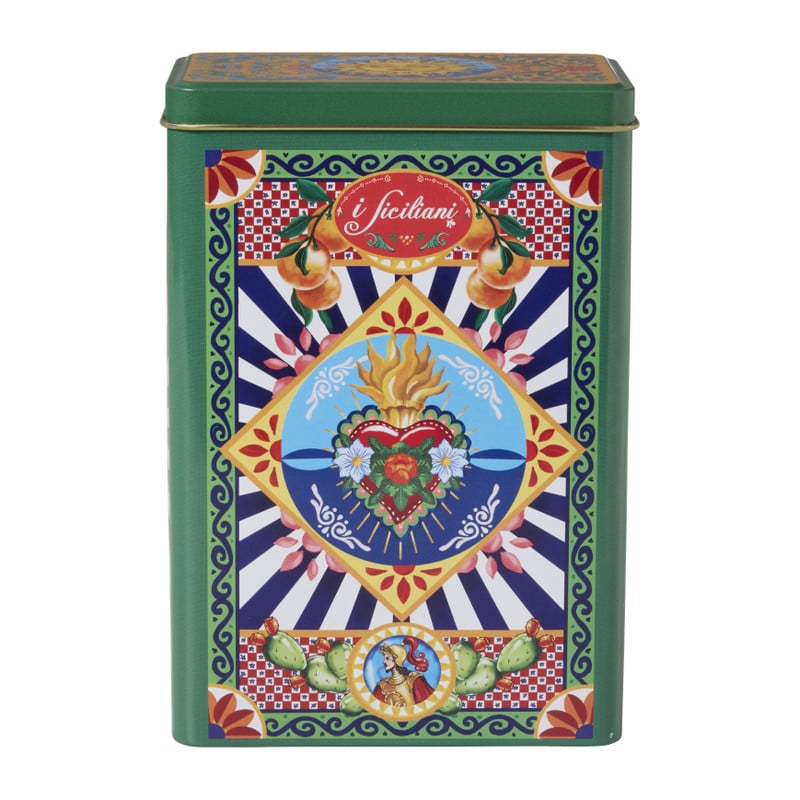Blik met nougat - groen - 250 gram 