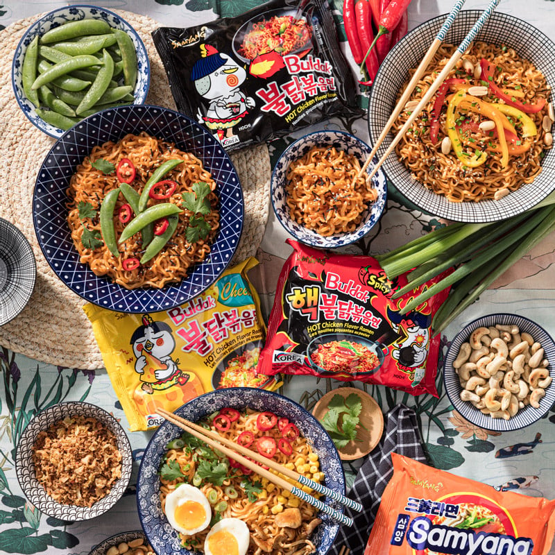 Samyang buldak noodles - hot chicken - spicy