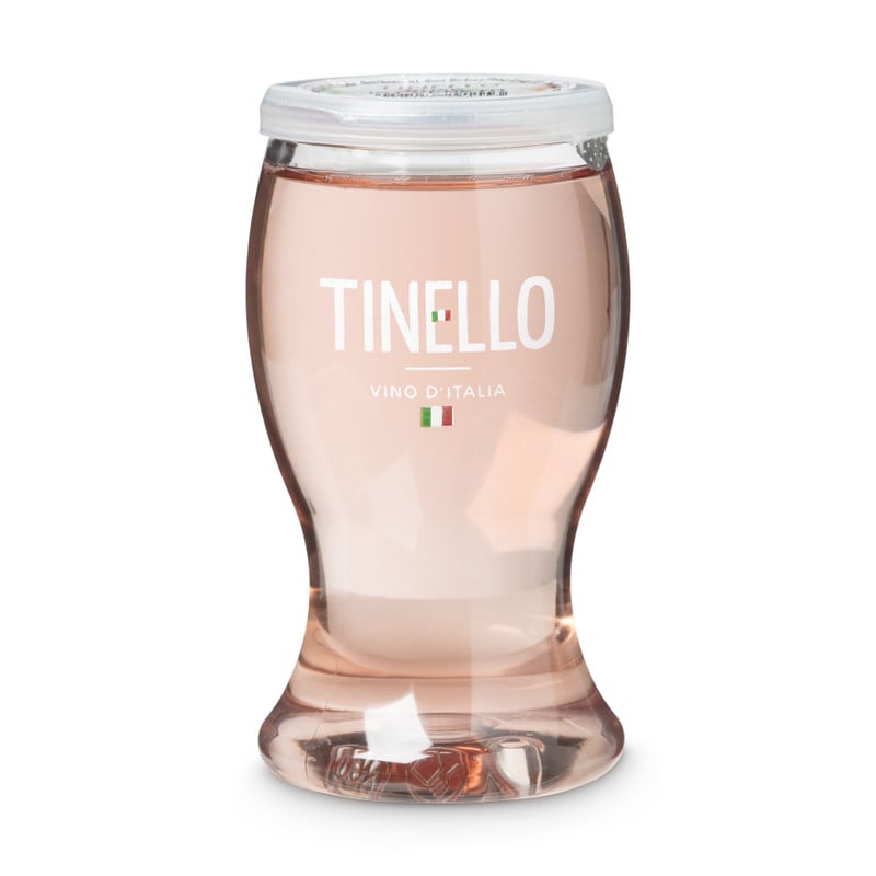 Tinello rose - plastic verpakking - 187 ml 