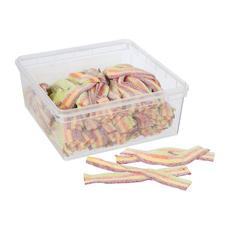 Kilo snoep zure matten - 4 kleuren - 1 kg