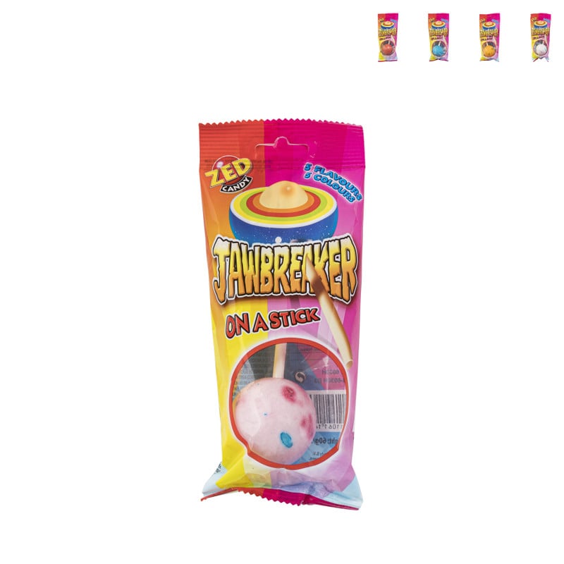 Jawbreaker on a stick - diverse variaten - 60 gram
