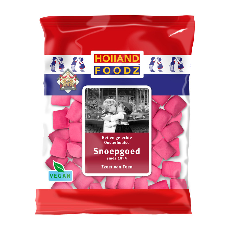 Fruitkussentjes - roze - 160 g 