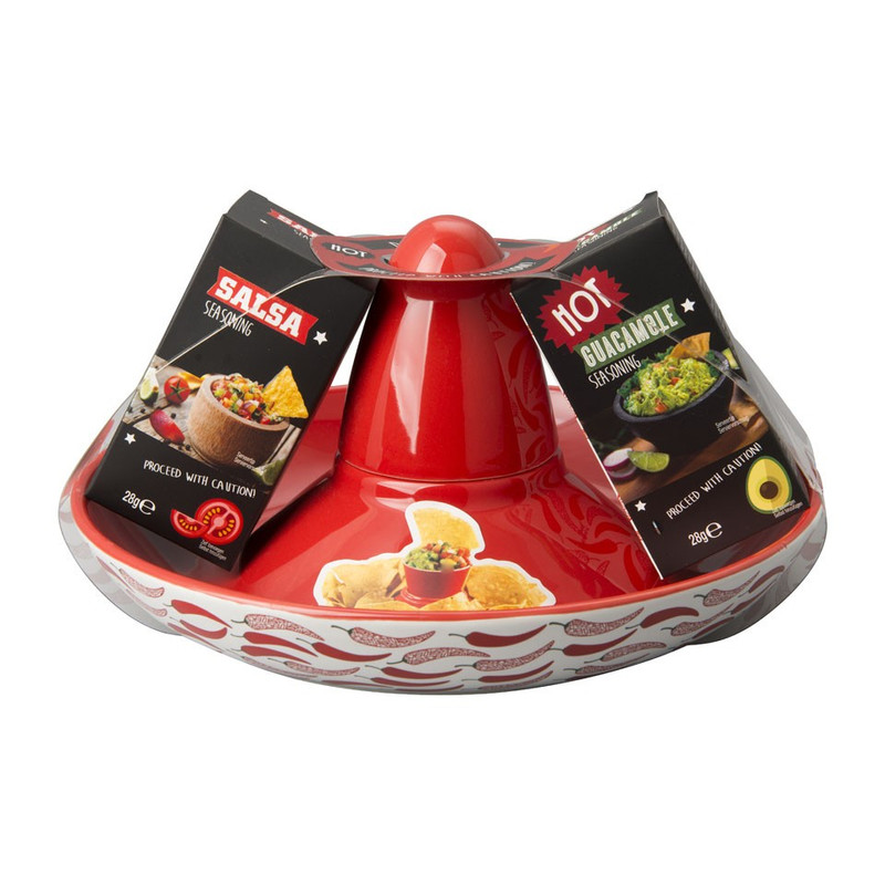 Salsa dip sombrero