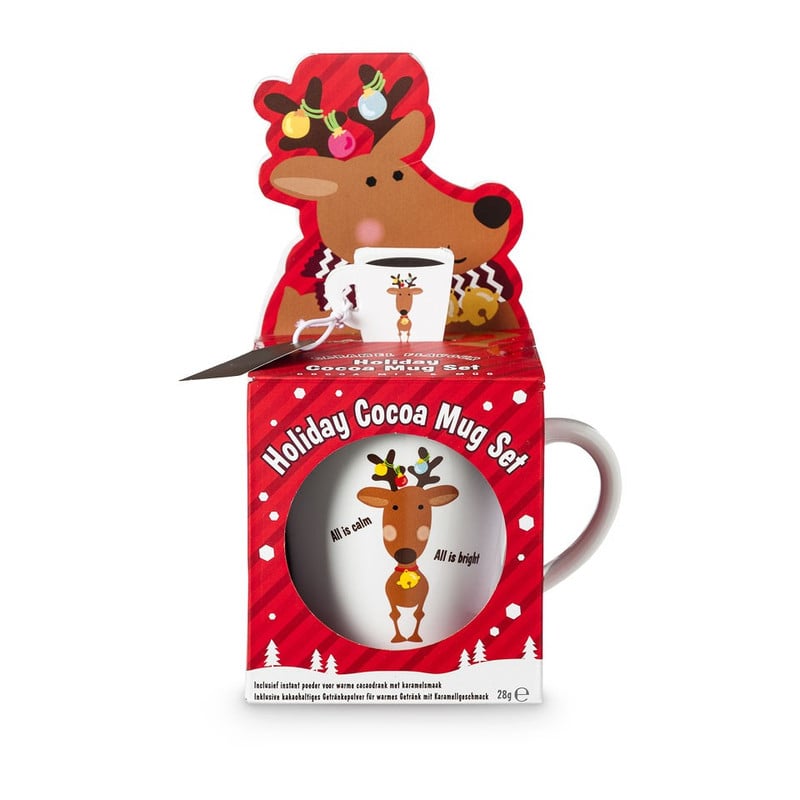 Giftset mok met rendier en cacaomix