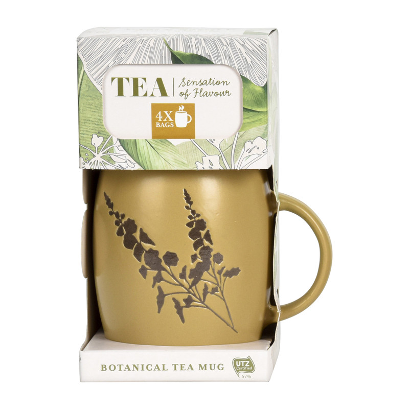 Botanische mok met thee - diverse varianten - 200 ml 