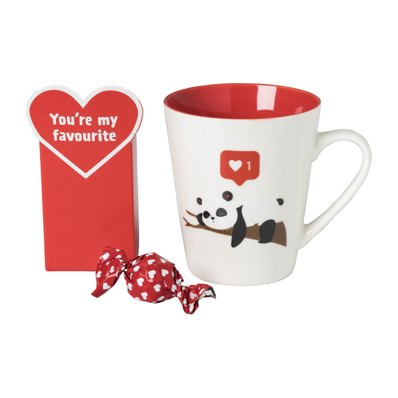Mok met chocolade - liefde - 40 g