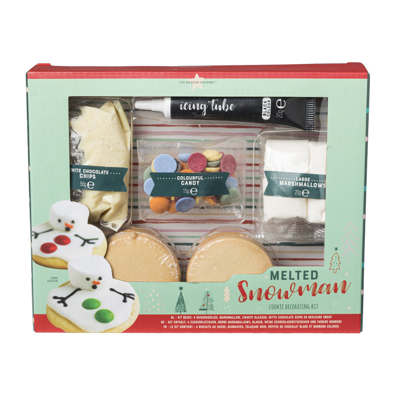 Gesmolten sneeuwpop koekjes - decoratieset 