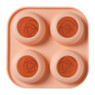 Ijsblokjes vorm roos - roze - ø13x5.5 cm