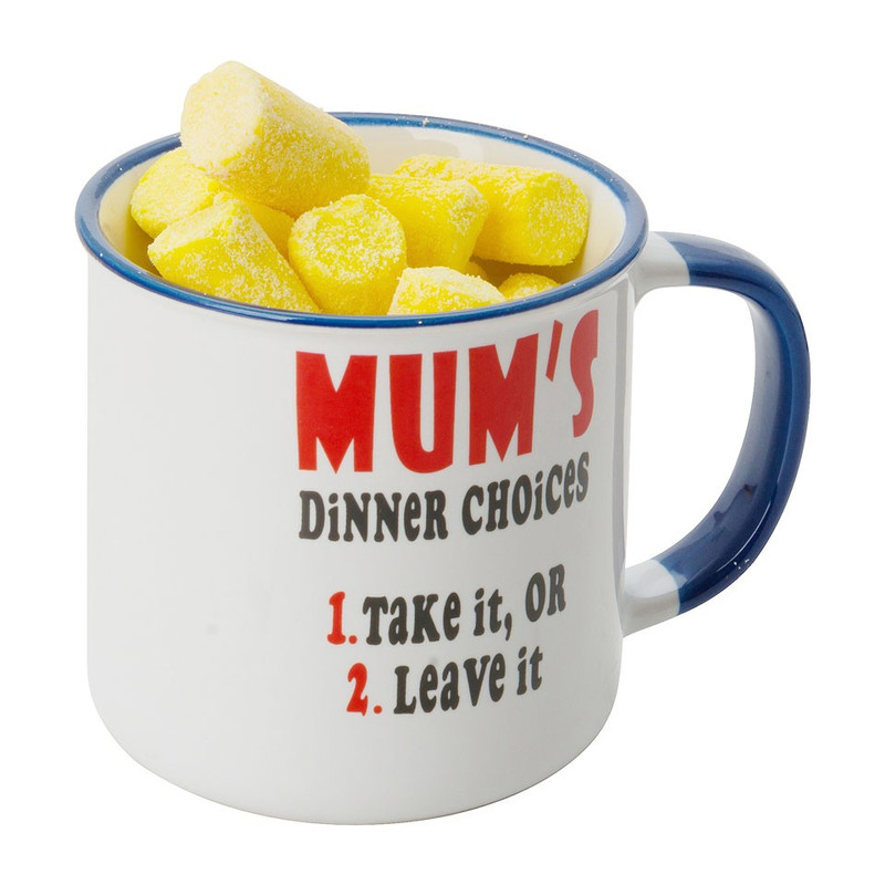 Mok met snoepjes - mum - limoncello smaak