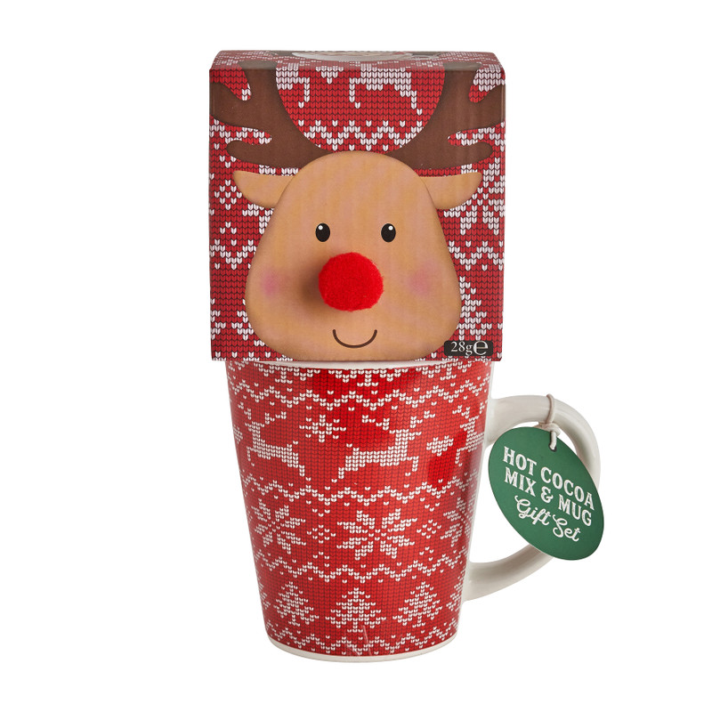 Cadeauset mok rendier - 20 cl