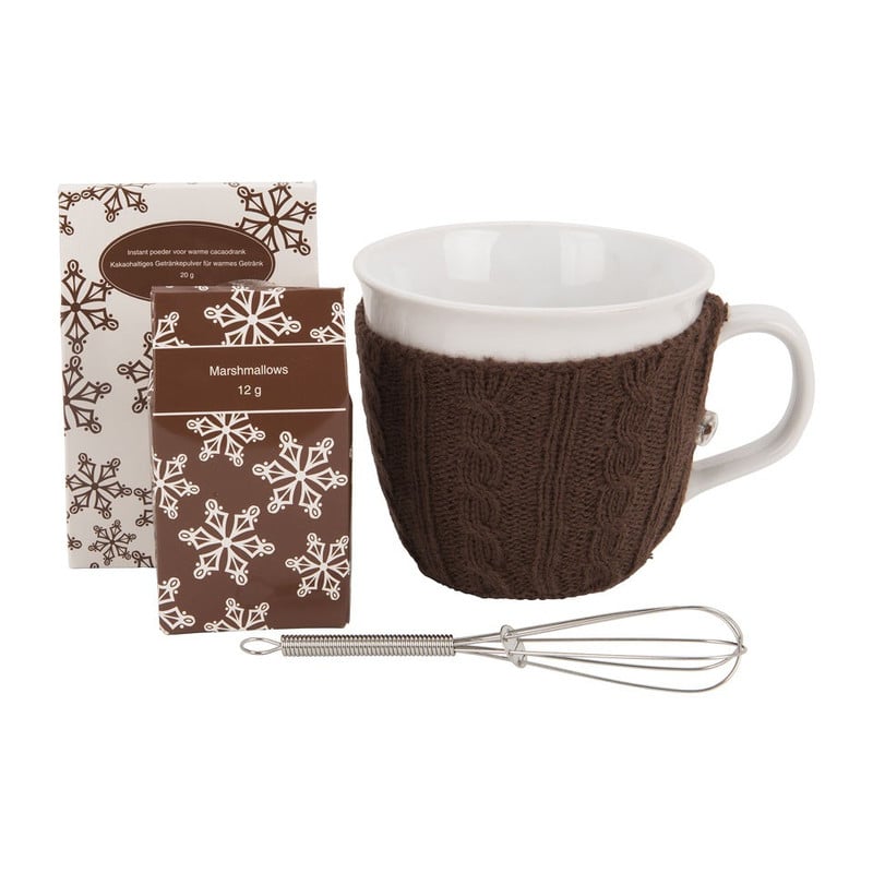 Mok met sweater – chocolademelk – bruin