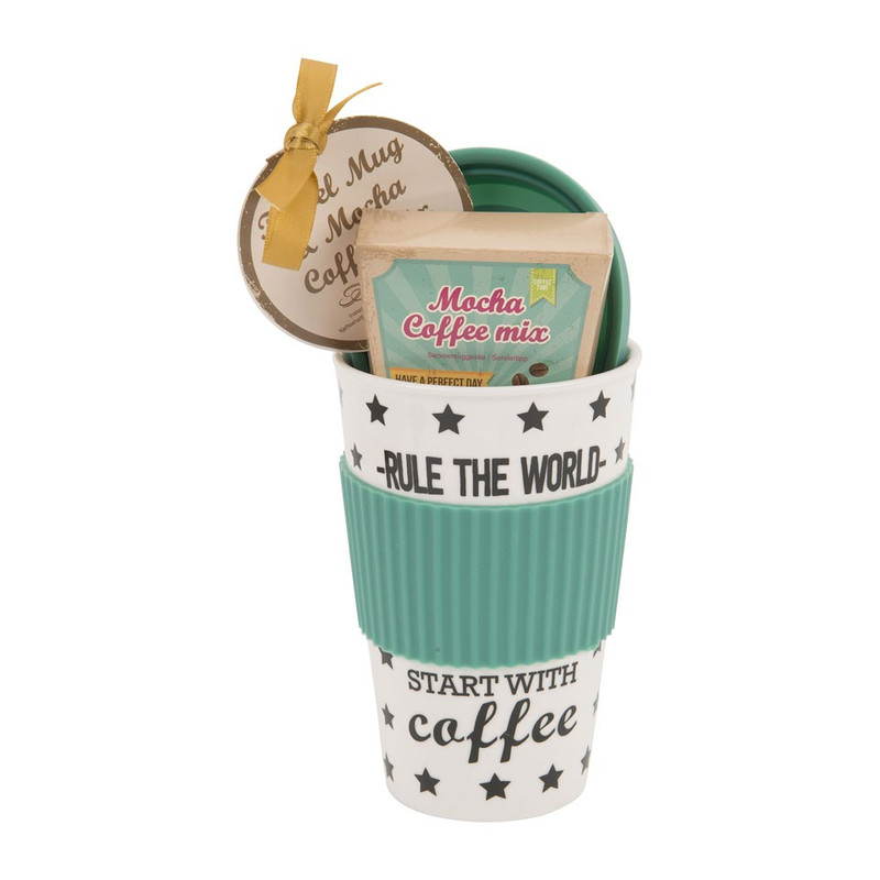 Travel mug koffie - blauw
