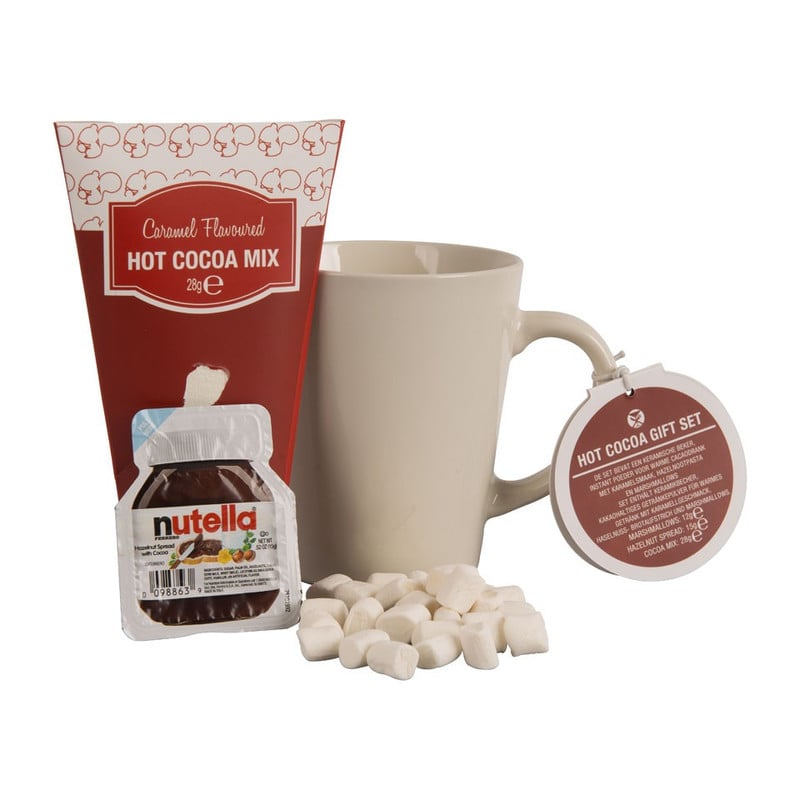 Cadeauset warme chocolademelk - witte mok