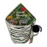 Mok met oor giftset - zebra - thee