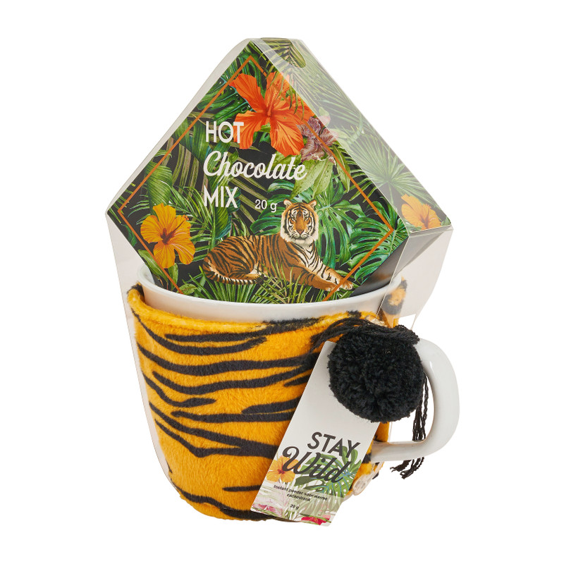 Mok giftset tijger - hot chocolate
