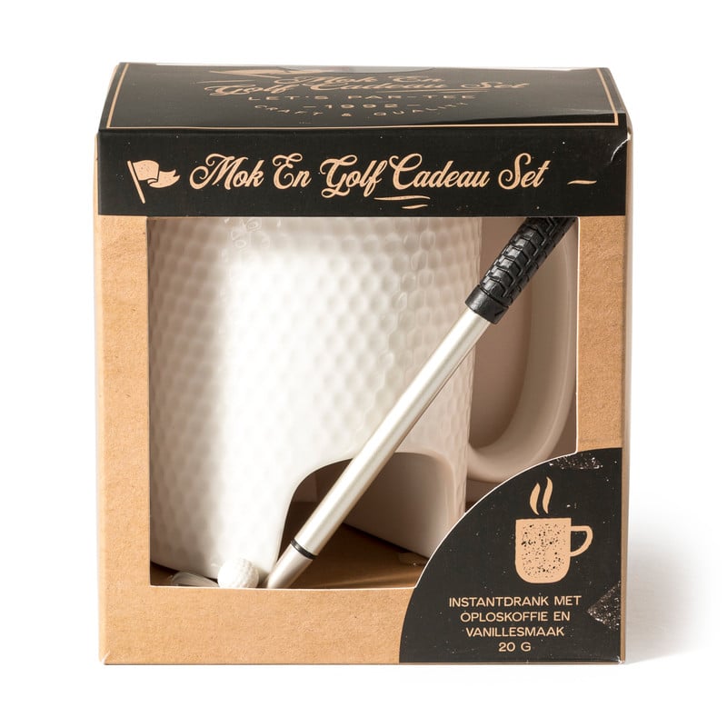 Mok en golf cadeau set - vanillekoffie