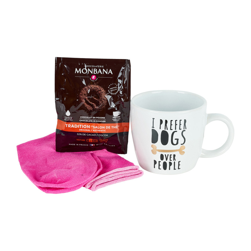 Mok giftset hond - hot chocolate