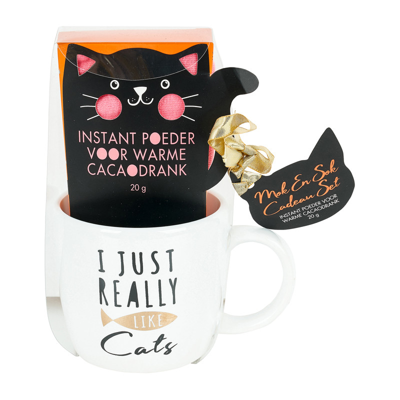 Mok giftset kat sokken - 20 g