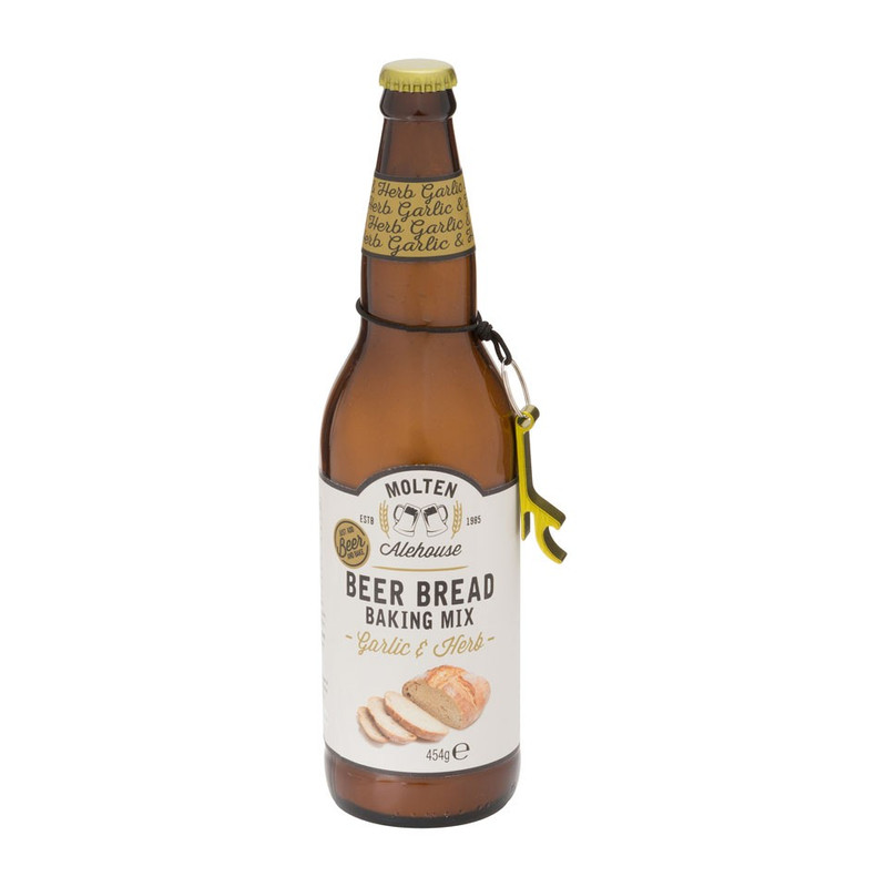 Bierfles met broodmix - Garlic & Herbs