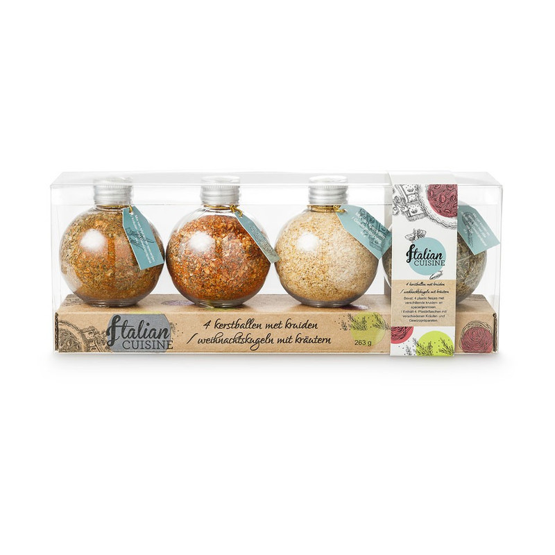 Kerstballen met kruiden - 4 stuks