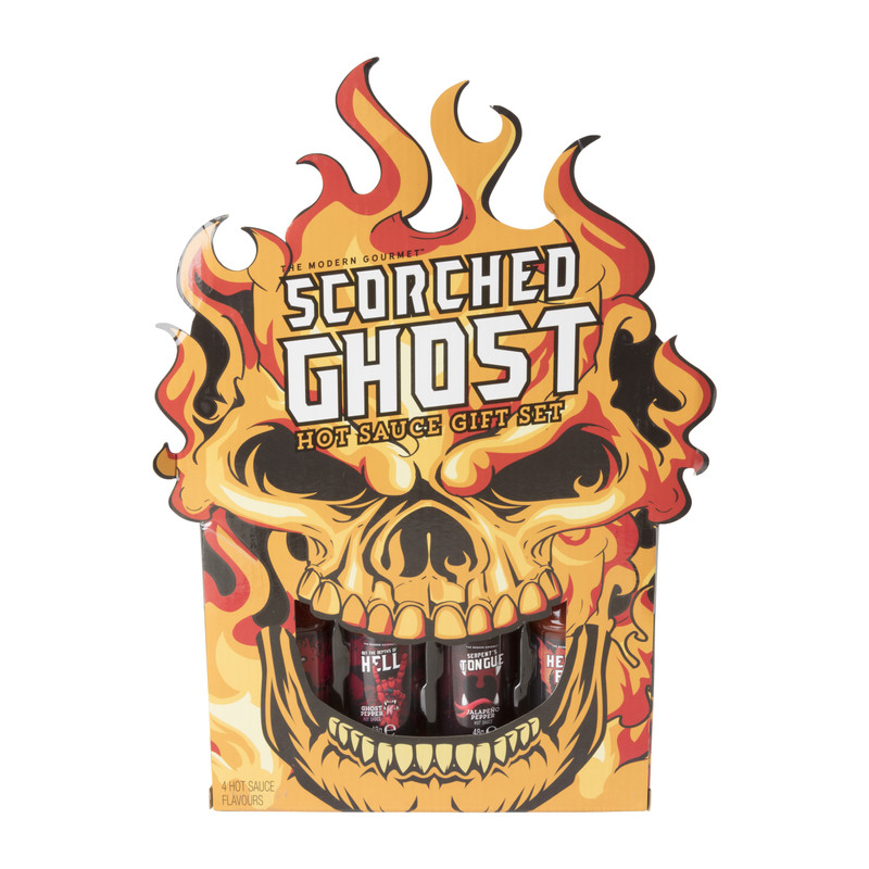 Hete saus giftset - skull - set van 4