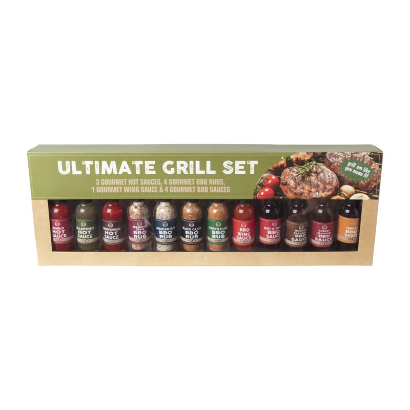 BBQ/grill giftset - set van 11