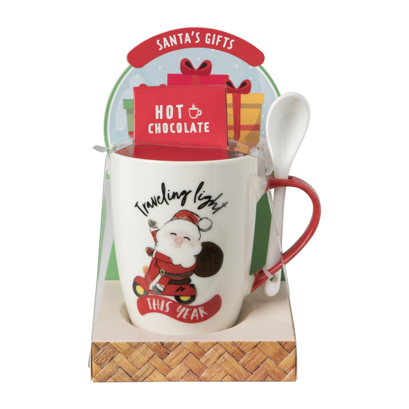 Kerst mok beer met lepel - diverse varianten