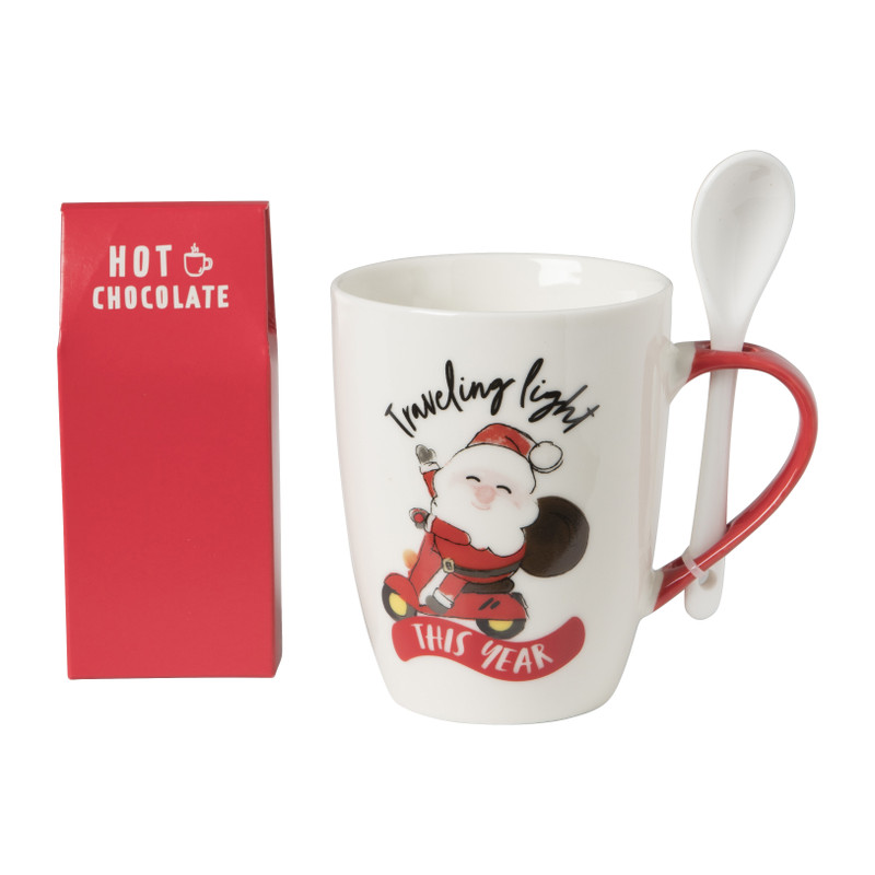 Kerst mok beer met lepel - diverse varianten