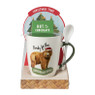 Kerst mok beer met lepel - diverse varianten