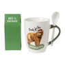 Kerst mok beer met lepel - diverse varianten