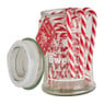 Glazen pot met candy canes - 285 gram