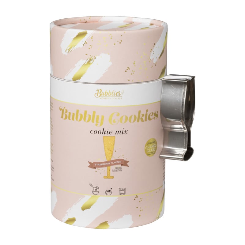 Bubbly aardbei koekjes - koekmix  