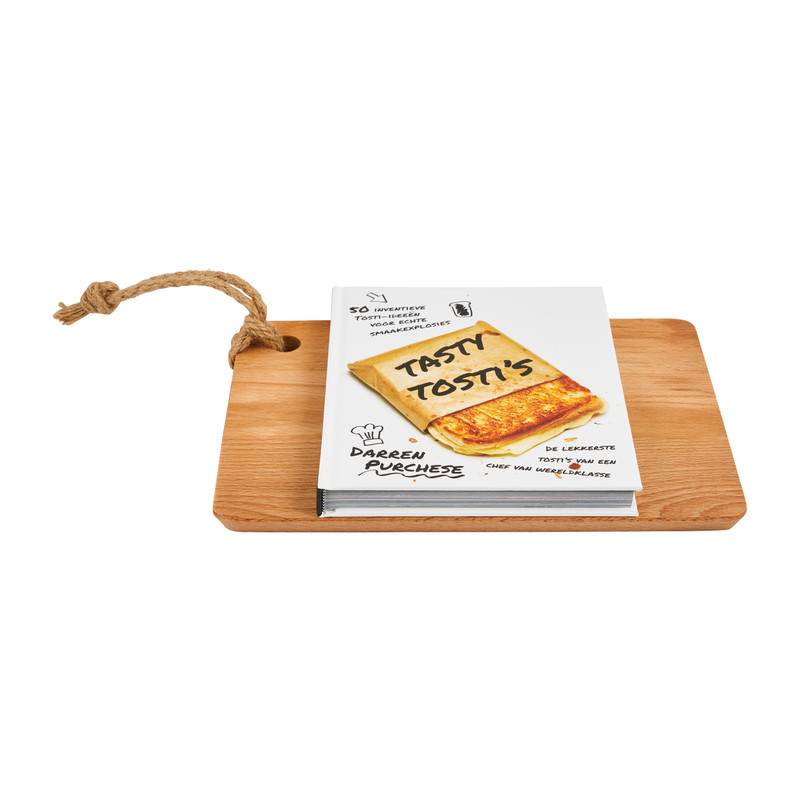 Happenplank tosti met tostiboek - 30x21x3.7 cm
