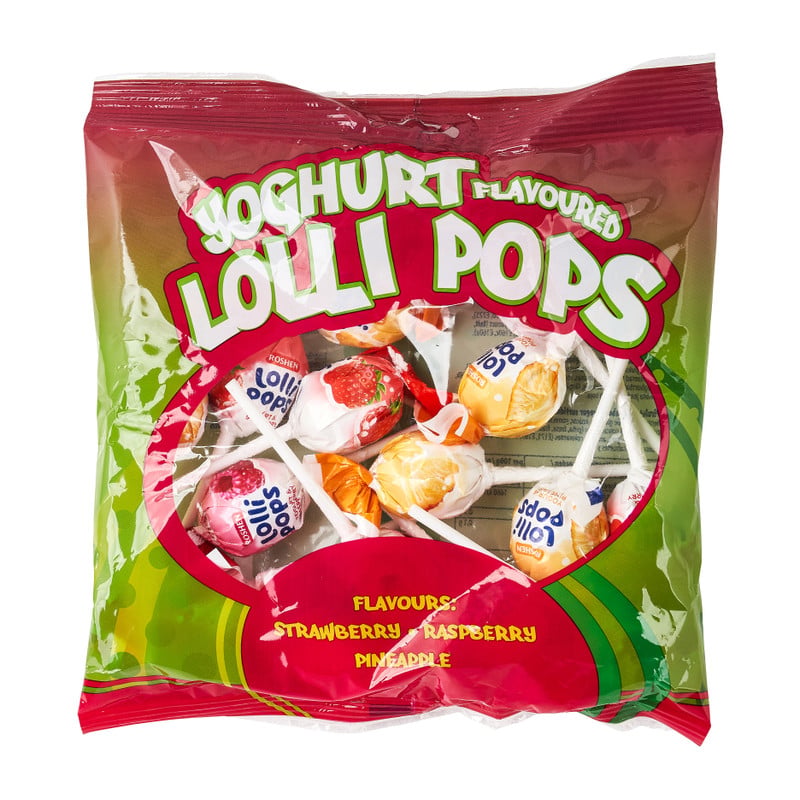 Yoghurt lolly's - aardbei, framboos en ananas - 282 g 