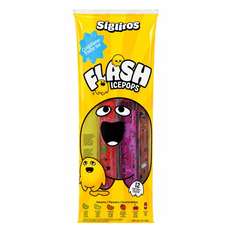Mega ijs lolly - 12 stuks - 960 ml