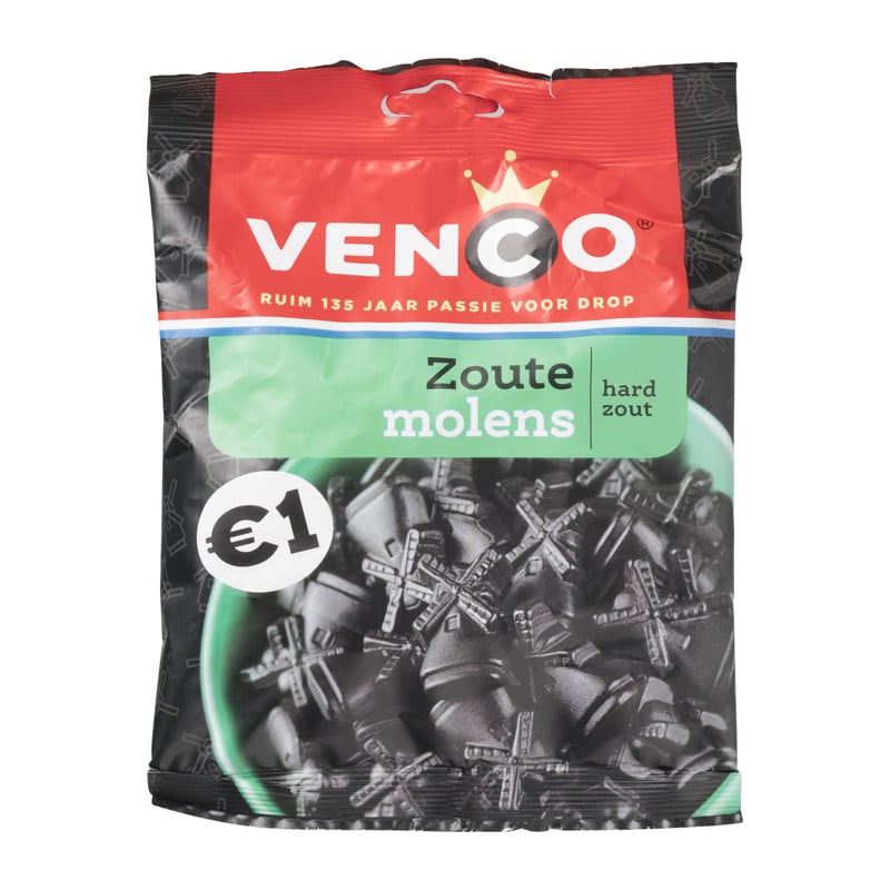Venco snoep zoute molens - 160 g