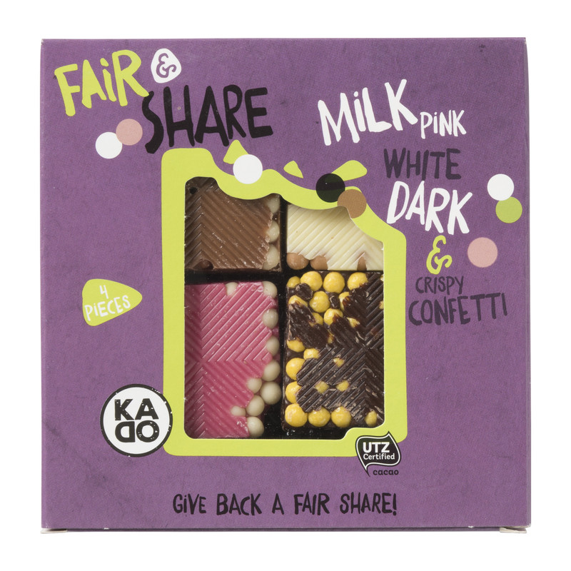 Fair & share chocolade - multi pack - 60 g